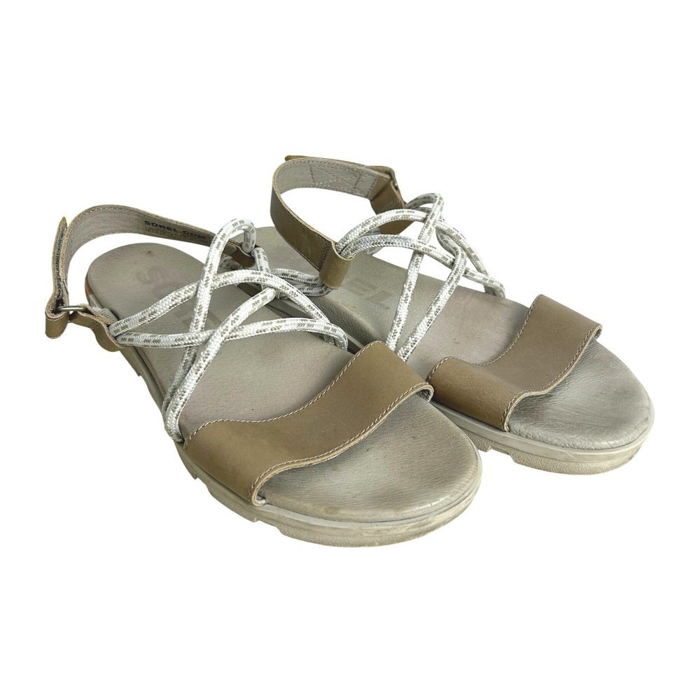 Sorel Torpeda II Rope Sandal Womens Size 10 Sandy Tan summer comfort boho